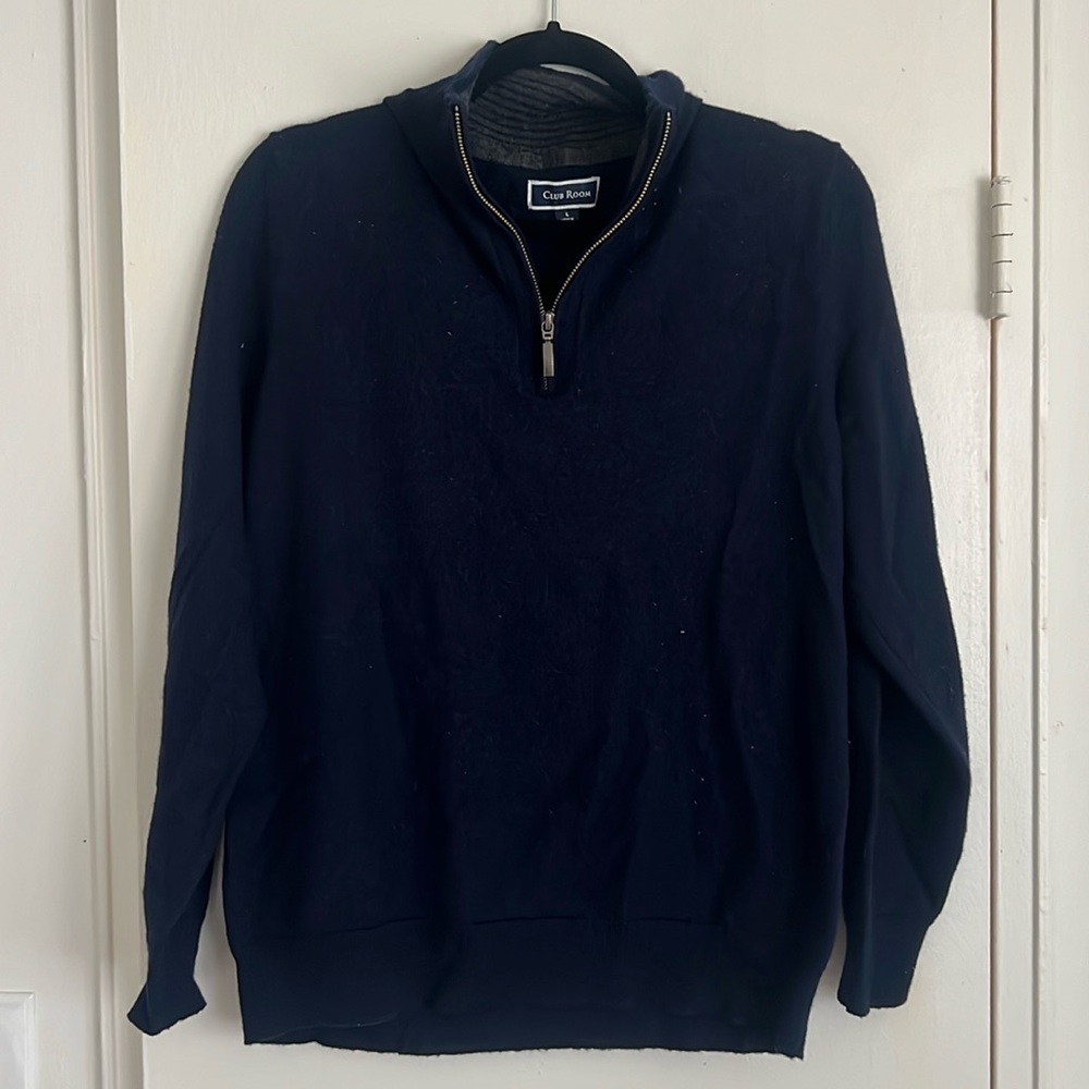 Club Room 1/4 Zip Pullover Sweater